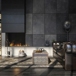 RealFlame 3D Cassette 1000 Black Panel